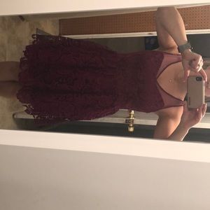 Maroon dress
